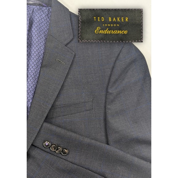 Ted Baker Other - Ted Baker Endurance Jones SJR Wool Blazer Sports Jacket Coat 38R 40" Chest Gray